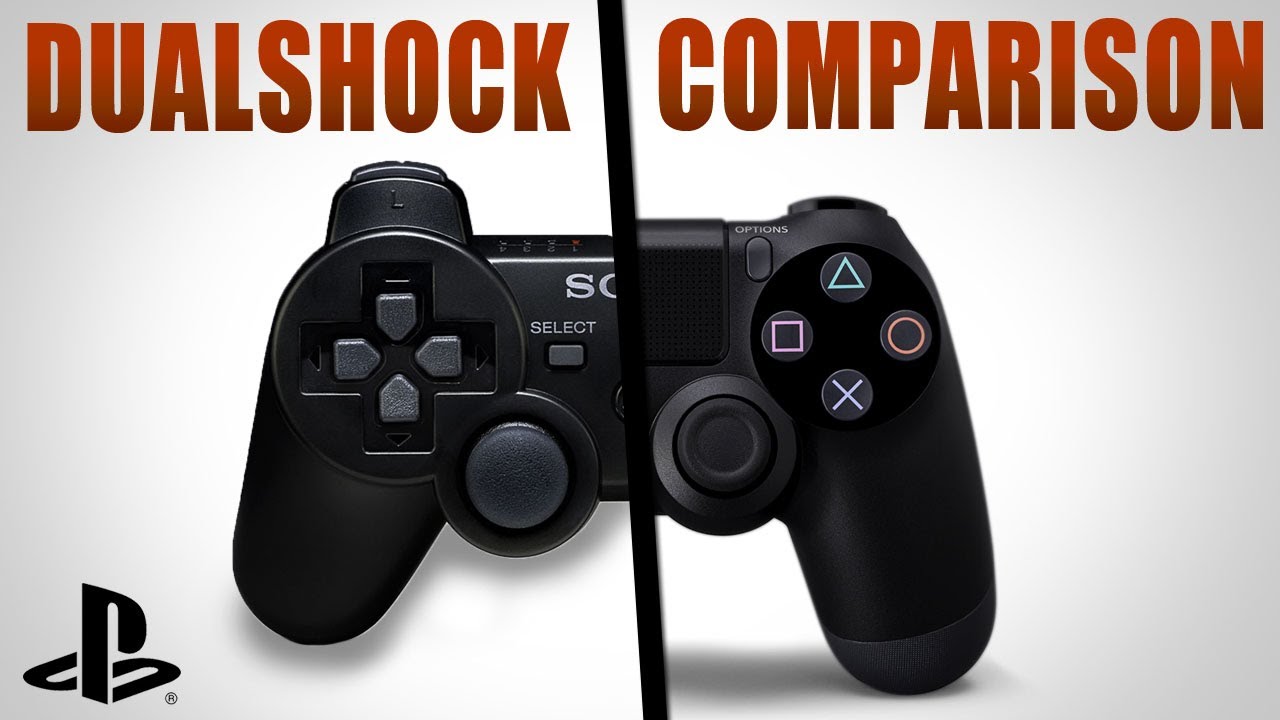 lodret ikke noget Transportere PS4 Controller Comparison: DualShock 4 vs DualShock 3 - YouTube
