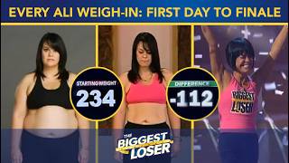 Ali's Road to Being the First Female Winner  WeighIn Compilation | The Biggest Loser | S5