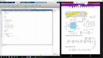 2D Heat Transfer using Matlab