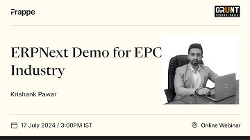 ERPNext Demo for EPC Industry | Grunt Tech
