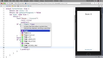 1H pour créer un jeu iPhone avec SwiftUI - Utiliser un minuteur (Timer) en Swift - (12/14)