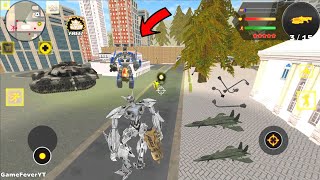 Robot Shark 2 (Shark Robot Fight Advanced Army Tank)Jet Airplane on Futures Robot City - Gameplay HD screenshot 5