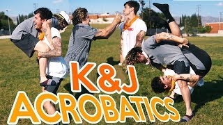 KNJ TRY IMPOSSIBLE ACROBATICS (COVERED IN BABY OIL!)