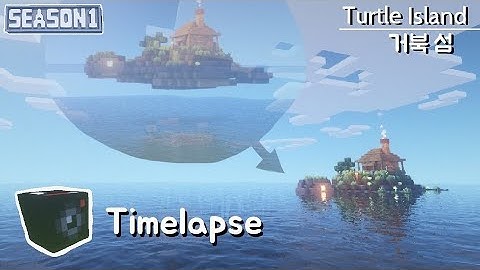 Minecraft timelapse: Turtle Island [Fast Build]