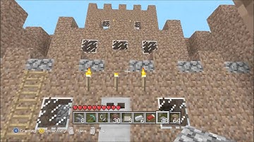 Minecraft Lets Build!: How To Build A Mud Castle (Part 3)