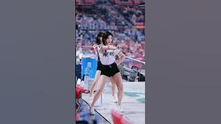 Kim Jeong-won cheerleader dancing to addictive song #cheerleader #korean #dance