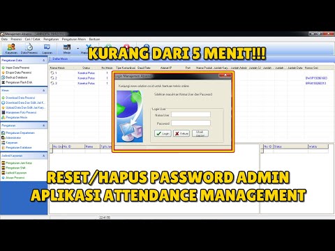 Cara Mudah Mengatasi Lupa Password Software Attendance Management