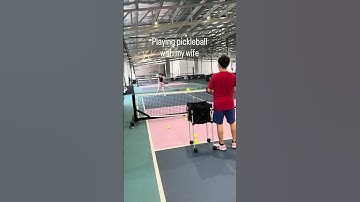 Playing pickleball with my wife #pickleball #joola #franklin #facalos #luzzpickleball #sypik