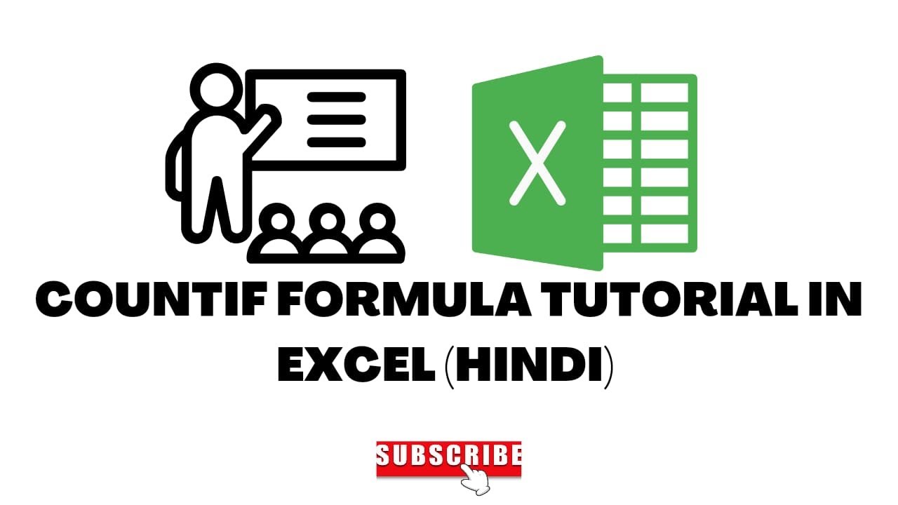 countif formula tutorial in hindi | countif excel formula tutorial in ...