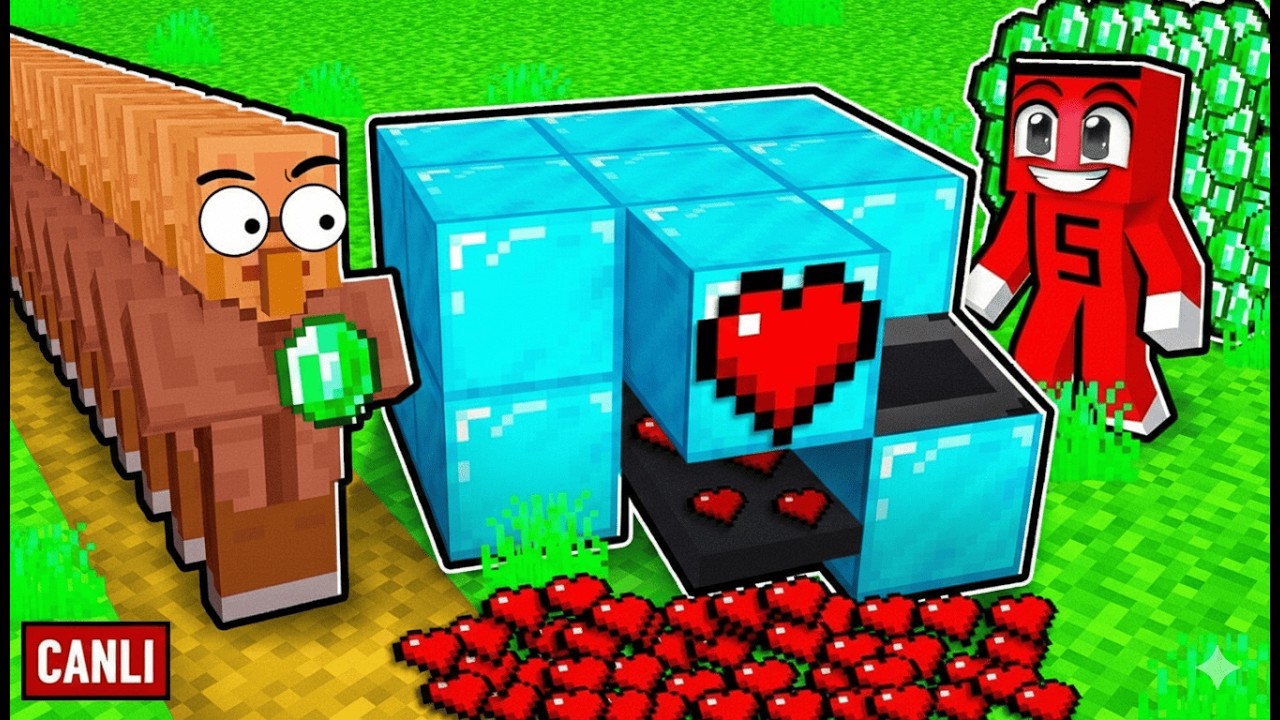 [ CANLI YAYIN ] KALP FABRİKASI KURDUM !! - Minecraft