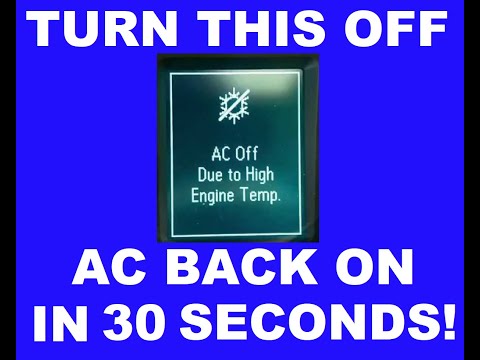 Why Is My Ac Off Due To High Engine Temp