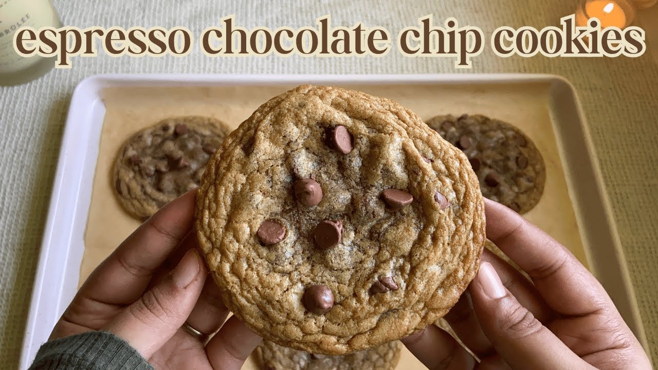 Chewy Espresso Chocolate Chip Cookies ♡ Bake With Me