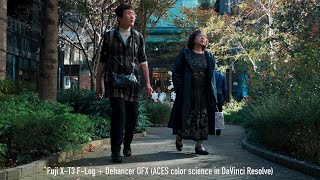 Fuji X-T3 F-Log + Dehancer OFX (ACES color science in DaVinci Resolve)