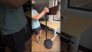 TV Monitor floor mobile stand black/white marble installation guide