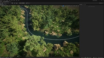 Unreal Engine 5 PCG: River in Forest using Path Spline
