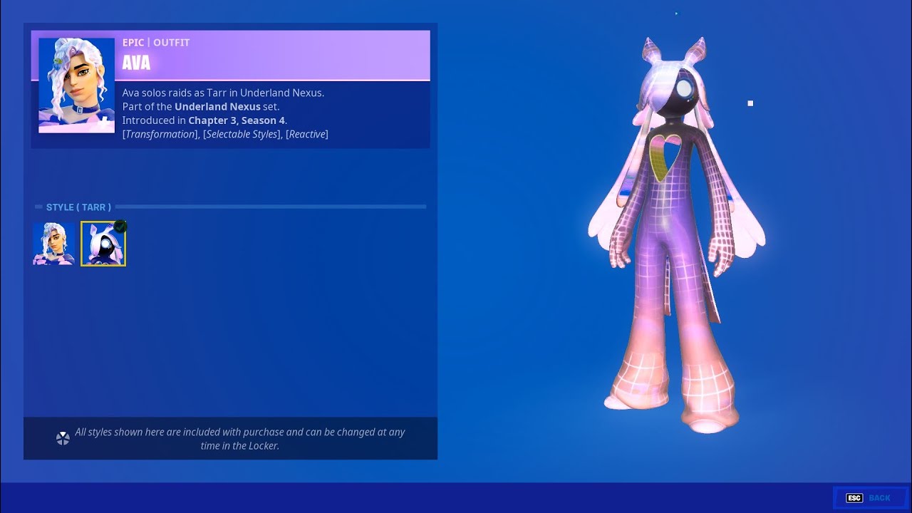 The New AVA SKIN IS now IN THE ITEM SHOP!! YouTube