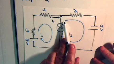 Electrical Circuits Video 20: Super Mesh Currents (V & I Sources) Example #2