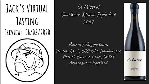 Tipple's Le Mistral Red Blend Tasting June 2nd 2020