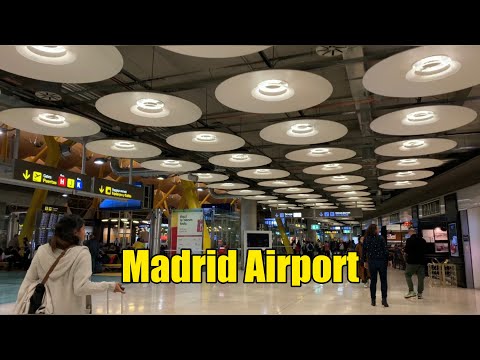 Madrid Airport Uncut ⁴ᴷ|| Inside Madrid Airport || Madrid, Spain Airport Uncut Video || Travel Vlog