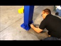 How to install a portable 2 Post Car Lift - 866-607-4022