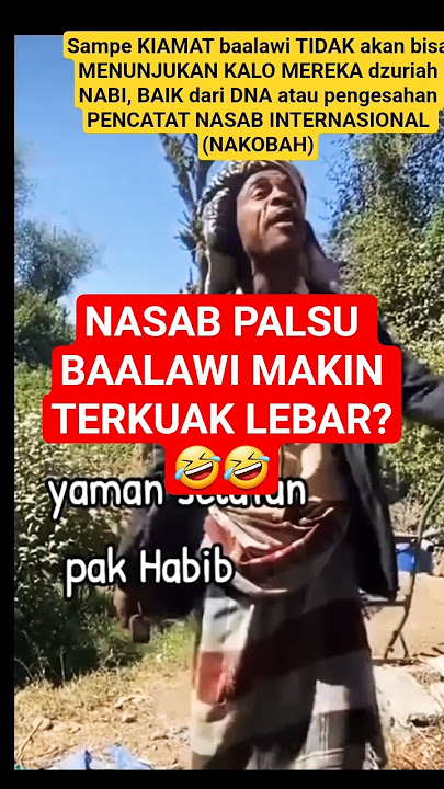 AKHIRNYA NASAB PALSU TERBONGKAR JUGA #habib #baalawi #habaib #imadudin
