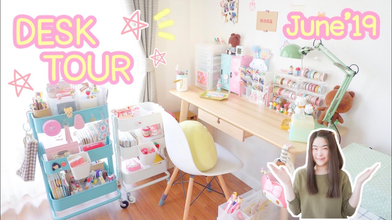 Desk Tour EP.3 [June 2019] ทัวร์โต๊ะเขียนหนังสือ | รีวิว โต๊ะเครื่องเขียน โต๊ะทำงาน พร้อมบอกพิกัด