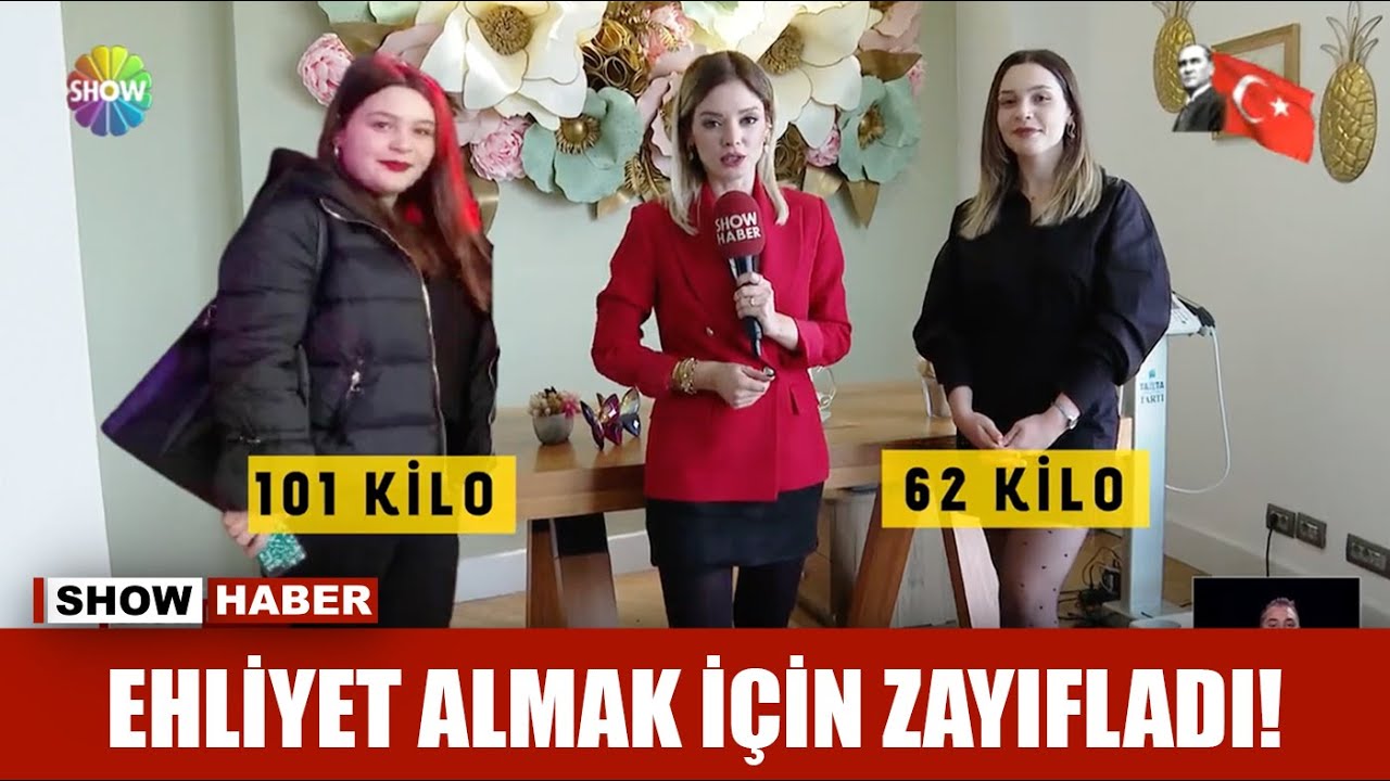 Ehliyet almak için zayıfladı!