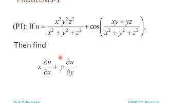 EULERS THEOREM ON HOMOGENEOUS FUNCTIONS L2 (PARTIAL DIFFERENTIATION)