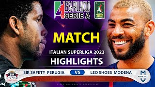 Sir Safety Conad Perugia vs Leo Shoes PerkinElmer Modena - Highlights Italian Superliga - 2022