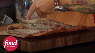 Aprende a condimentar una falda de res para un guiso | El gran apetito de Guy | Food Network