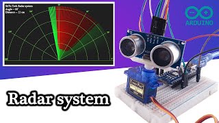 How to make a RADAR SYSTEM | Radar system with Arduino Nano  [Ultrasonic sensor]