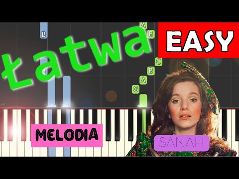 🎹 Melodia (Sanah) - Piano Tutorial (łatwa wersja) 🎵 NUTY W OPISIE 🎼