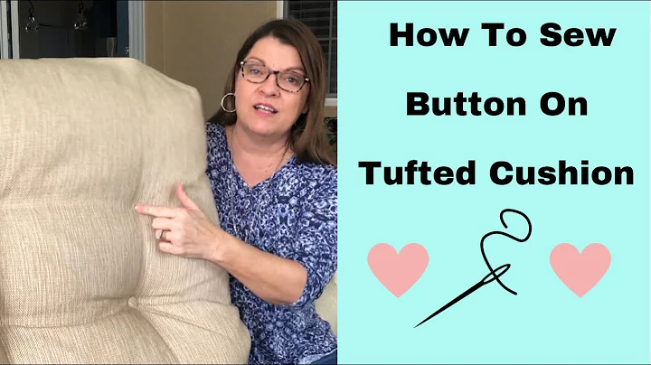 How to Sew Buttons on Tufted Cushion