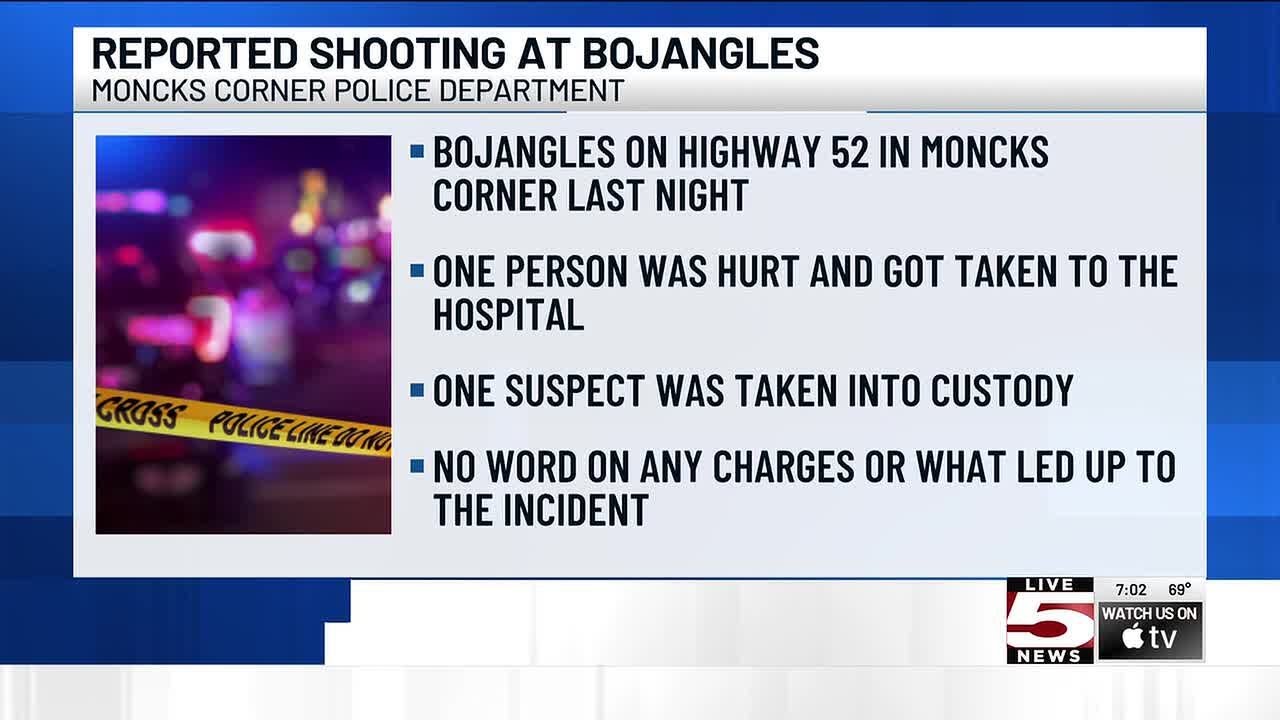 VIDEO: Moncks Corner police investigate shooting at Bojangles - YouTube