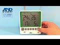 【AD-5664SET】マルチチャンネルワイヤレス環境温湿度計