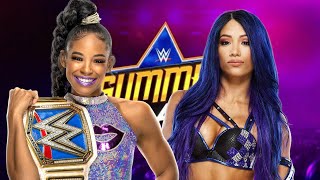 Sasha Banks Vs Bianca Belair - SmackDown Womens ChampionShip Match   SummerSlam Predictions
