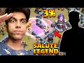 this guy is true legend used all spell and CC to take down 3% value (Clash of Clans)