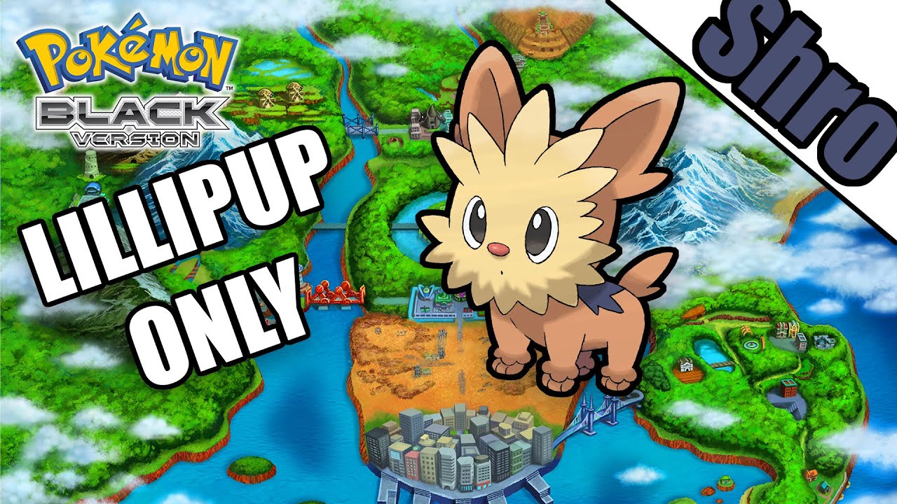 Can You Beat Pokemon Black With Only a Lillipup? - Pokemon Challenge!