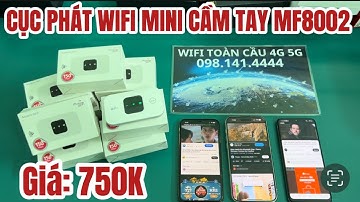 Cục Phát WiFi Mini Cầm Tay MF8002 Giá 750K Pin 6-8h Cho 10 Điện Thoại Kết Nối Cùng Lúc
