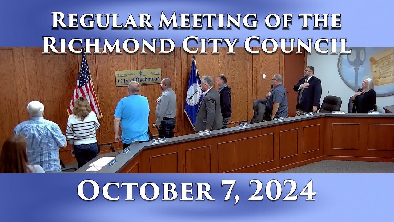Regular Meeting of the Richmond City Council on October 7, 2024 - YouTube