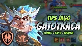 CARA MAIN GATOTKACA META TERBARU ! BUILD \u0026 EMBLEM TERBARU 2024 ! | GATOTKACA EPIC SKIN GAMEPLAY