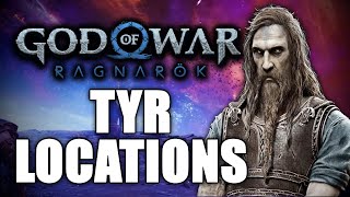 Finding All Tyr Locations After Ending Guide with Map Points and Route - God of War Ragnarok