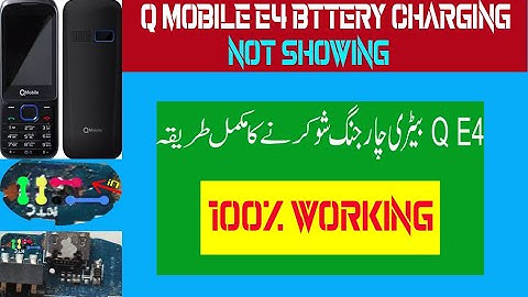 qmobile e4 charging not show | e4 charging not show | Q E4 charging not show