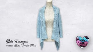 lidia crochet tricot gilet