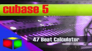 47 Cubase 5 video tutorial ( Beat Calculator )