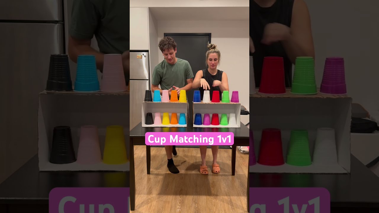Who Can Match The Cups FIRST 