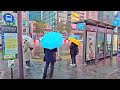 [4K] Seoul Winter Morning Rain Walk - Time to work in Gangnam| 겨울비 내리는 아침, 강남 출근길 풍경-삼성역,선릉역,역삼역,강남역