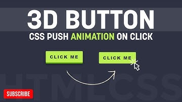 How to Make an Awesome 3D Clickable Push Button | 3d Push Button | HTML & CSS Tutorial
