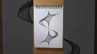 Perfect S Curve Illusion Drawing 😍 | Easy String Art Design Tutorial