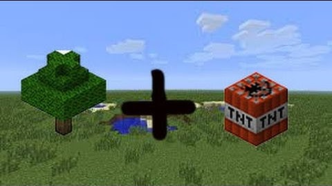 Minecraft Exploding tree trap tutorial